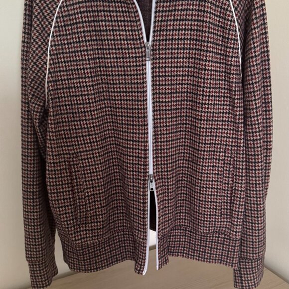 Todd Snyder - Men's Houndstooth Wool Track Jacket - Picture 3 of 6